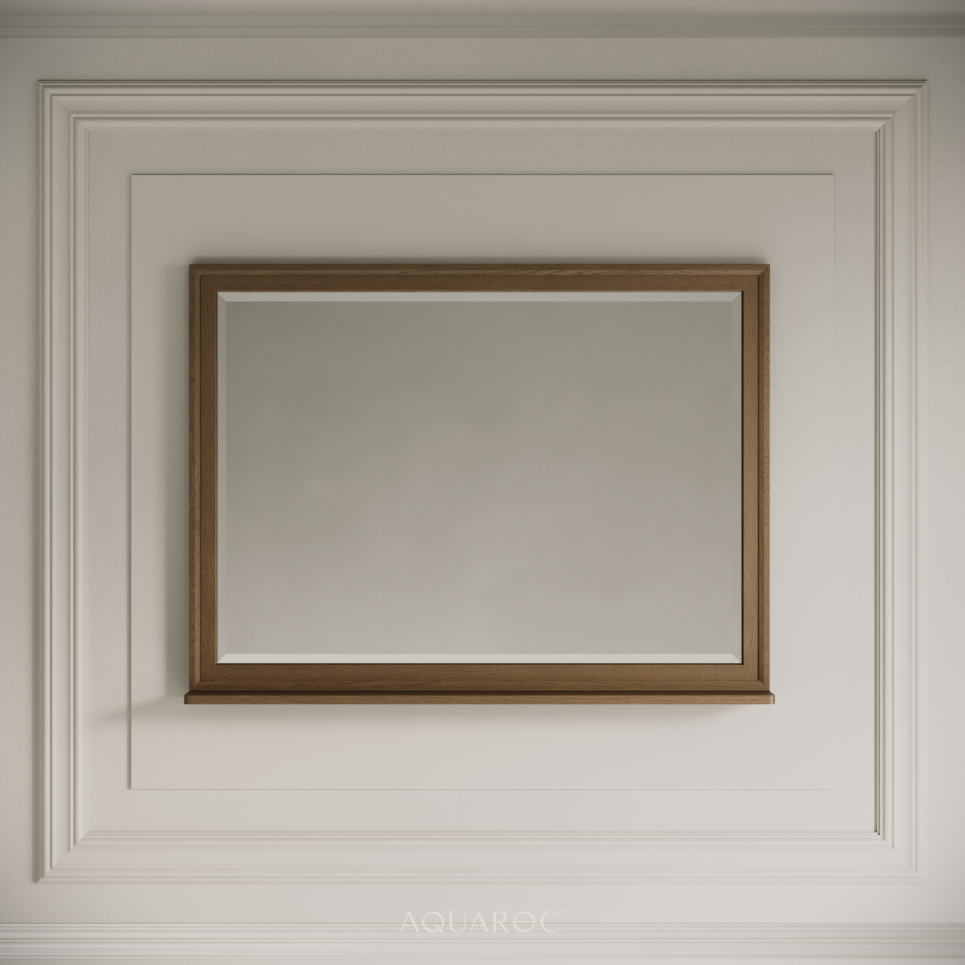 Hardwick Mirror & Integrated Shelf 1000mm Smoked Oak